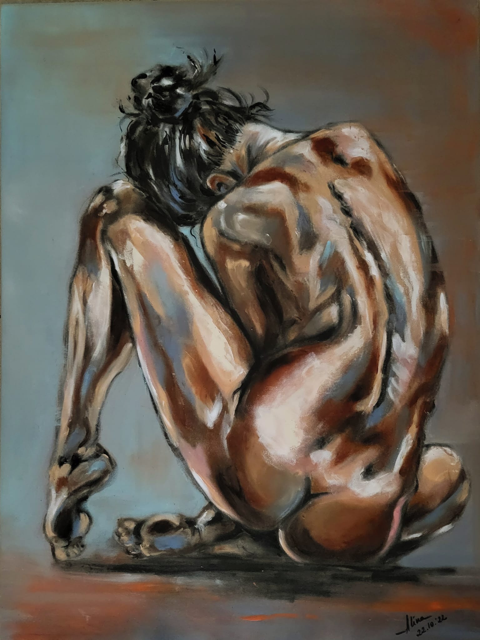 ArteDiAlina.com painting: Piu di una sagoma / More than shapes...